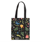 Midnight Bloom Polycotton Tote Bag