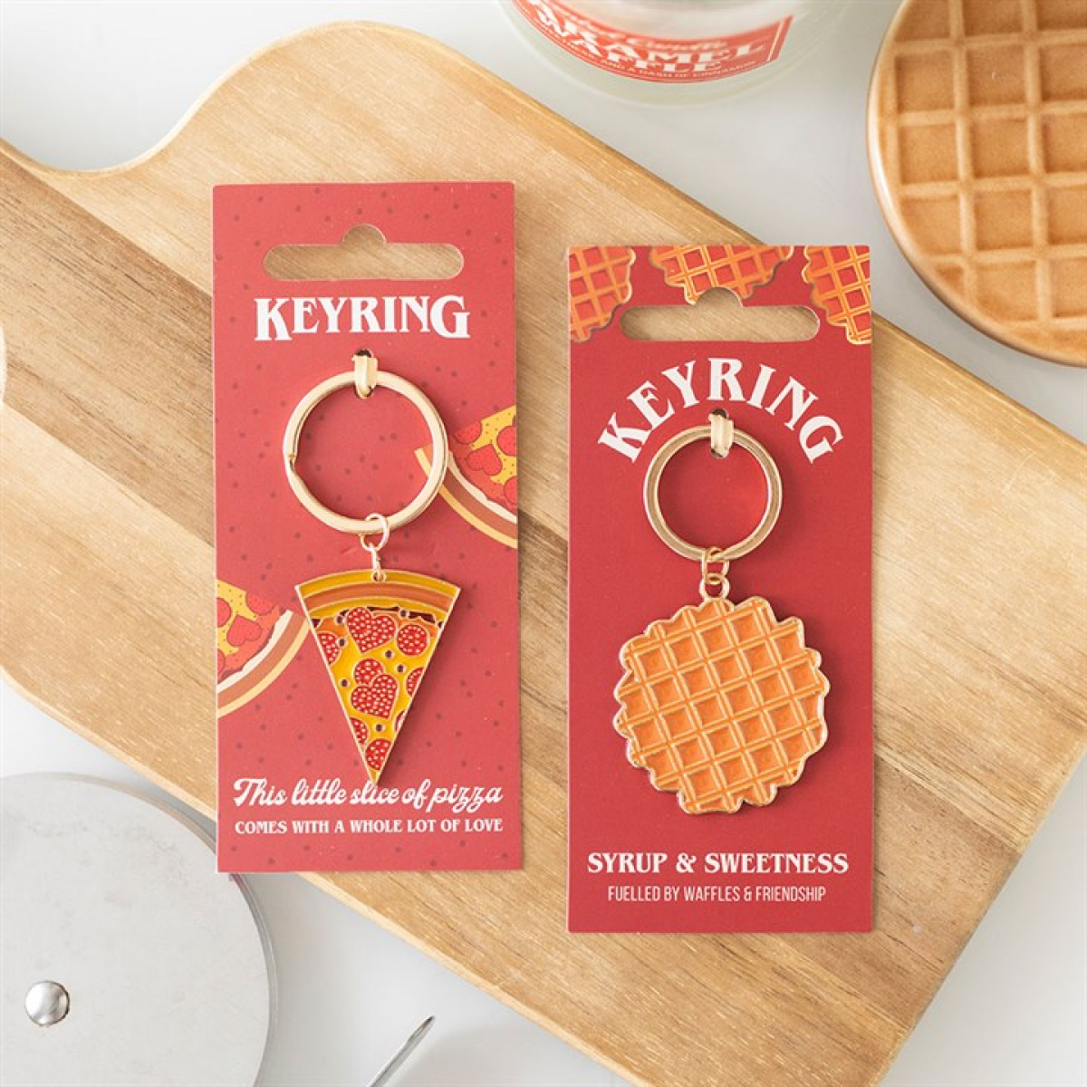 Waffle Keyring