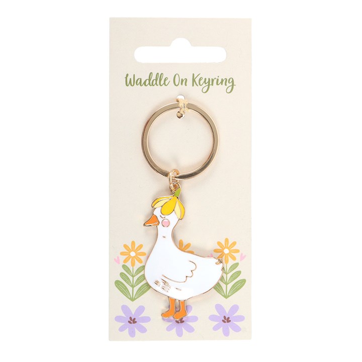 Waddle On Duck Keyring