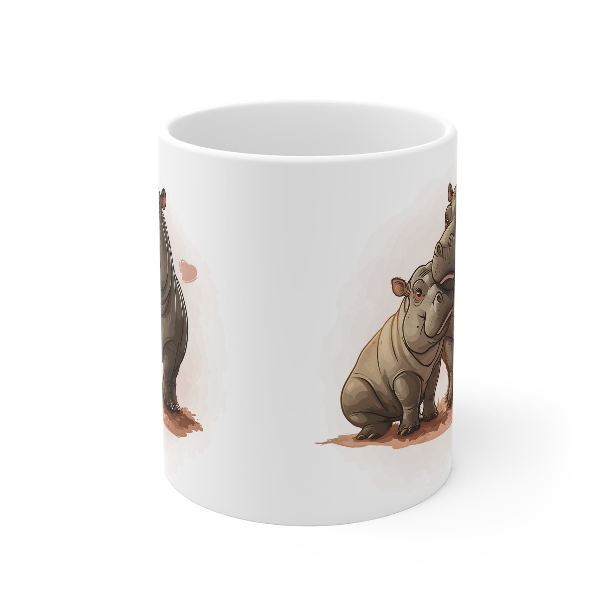 Hippo Love Design Mug