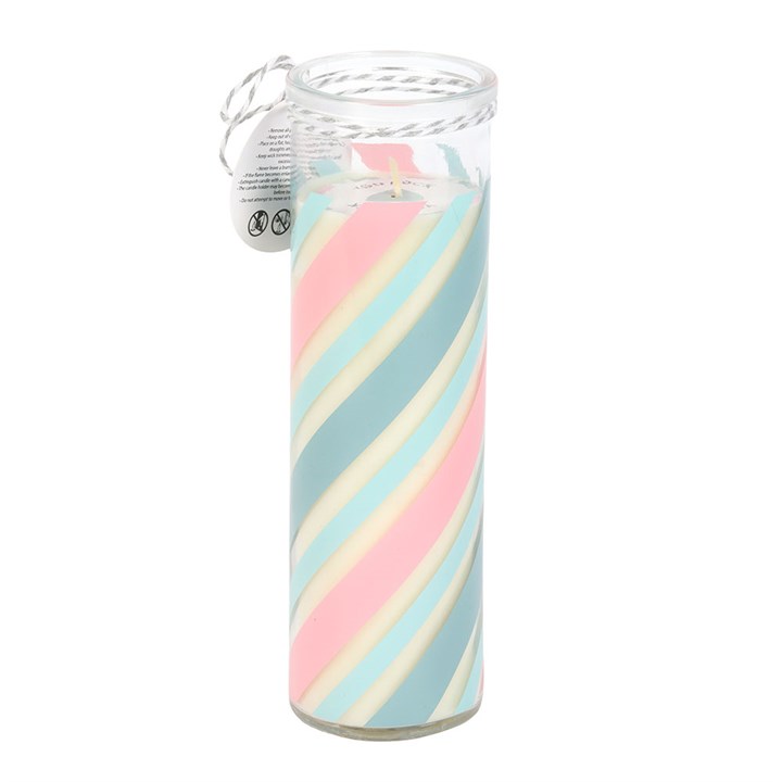 Candy Stripe Bubblegum Tube Candle