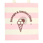 Pink Scoops & Smiles Club Polycotton Tote Bag