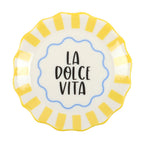 Yellow Striped La Dolce Vita Trinket Dish
