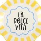 Yellow Striped La Dolce Vita Trinket Dish