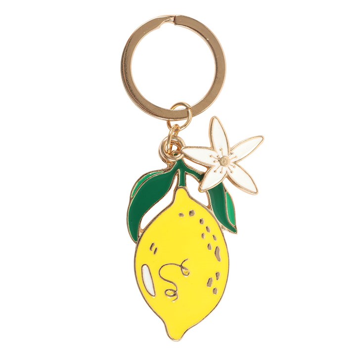 Lemon Flower Keyring