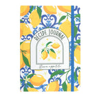 Italian Lemon Print A5 Recipe Journal