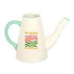 No Rain, No Flowers Ceramic Watering Can / Vase