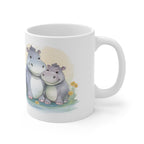 Mummy & Baby Hippo Design Mug