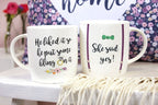 Set of 2 She Said Yes Mugs
