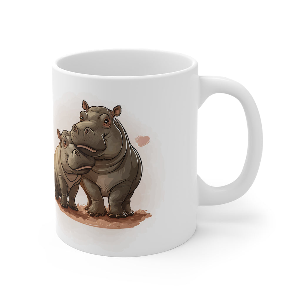 Hippo Love Design Mug