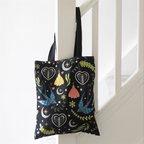 Midnight Bloom Polycotton Tote Bag