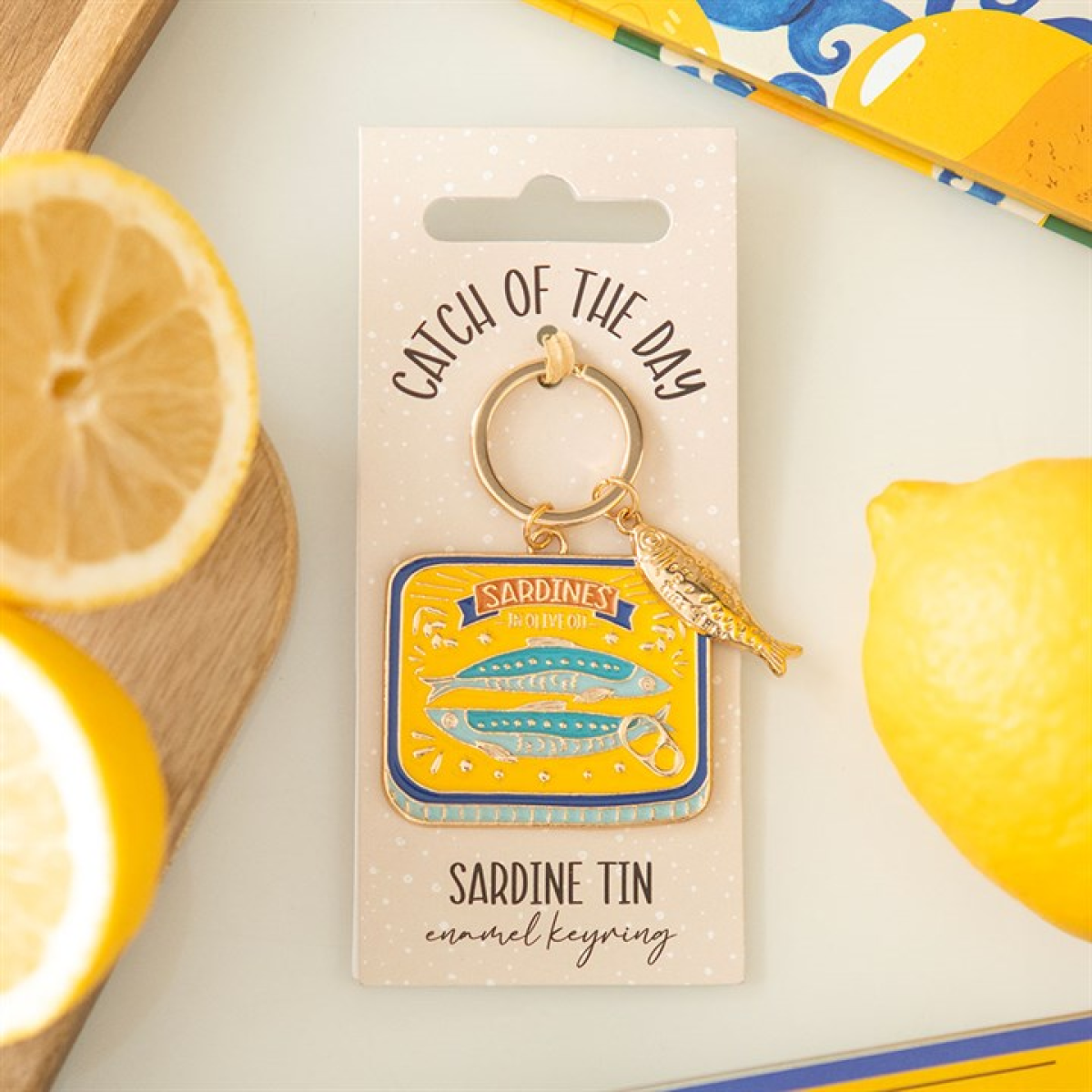Sardine Tin Keyring