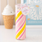 Candy Stripe Candyfloss Tube Candle