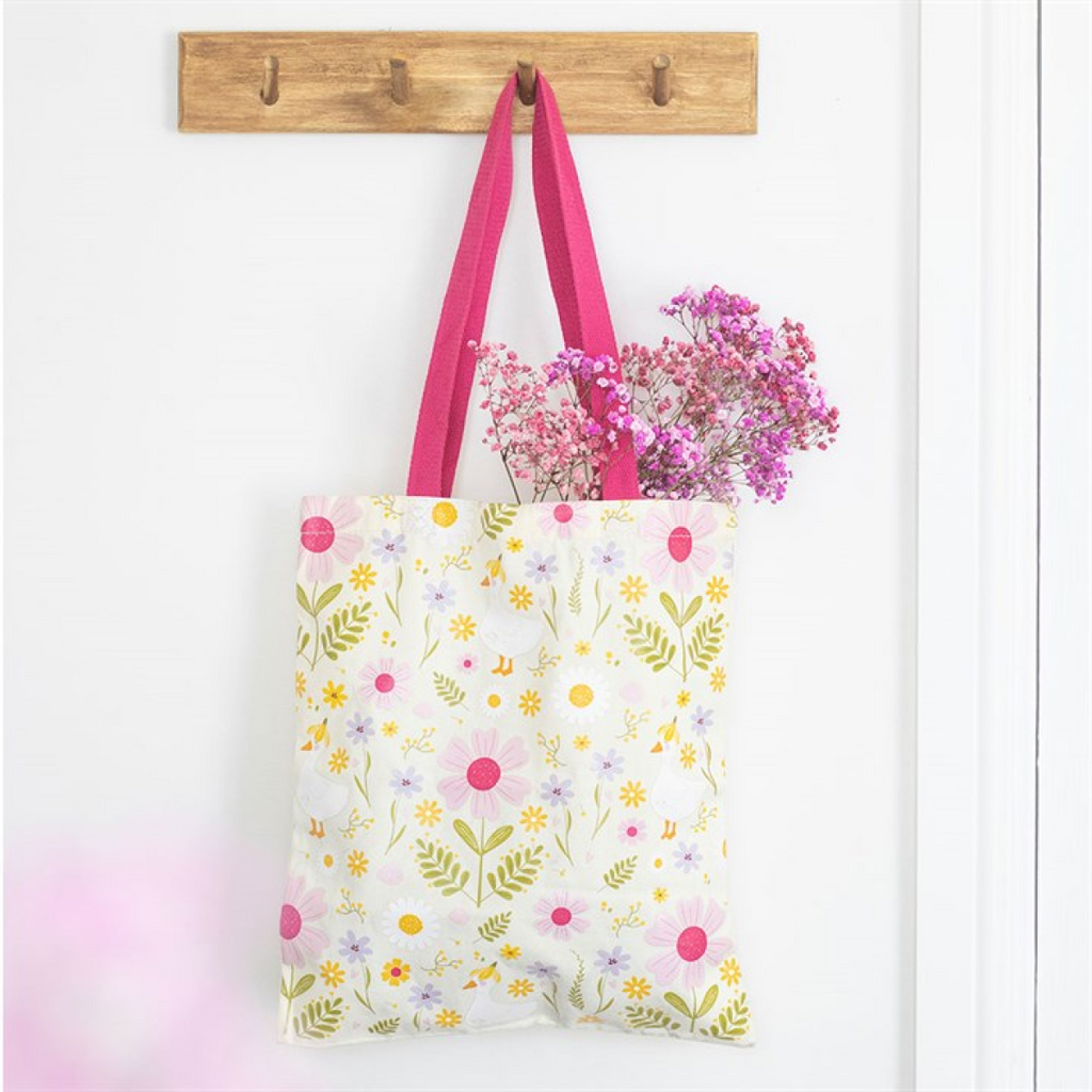 Daisy & Duck Print Tote Bag